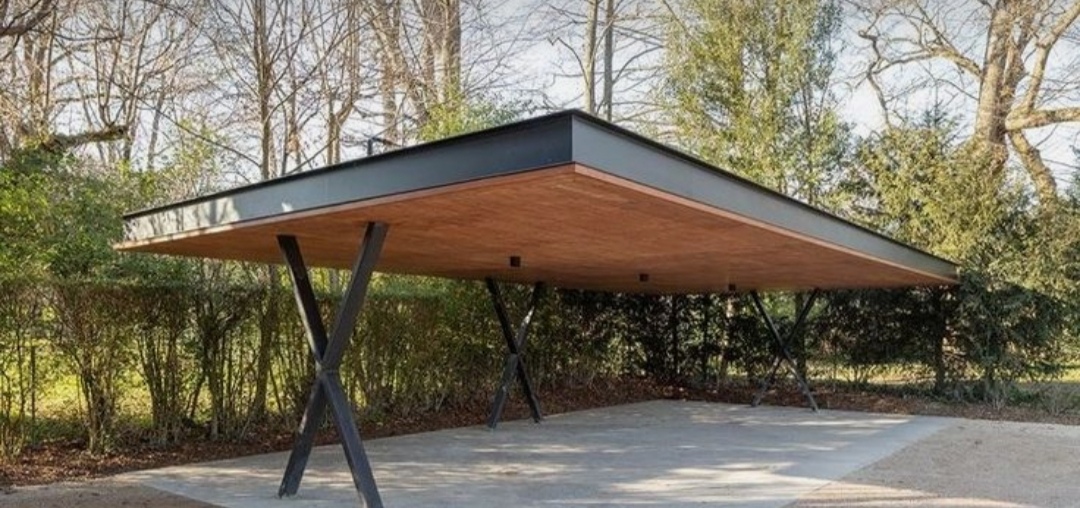 TECHO CON TABLEROS LAMINADOS